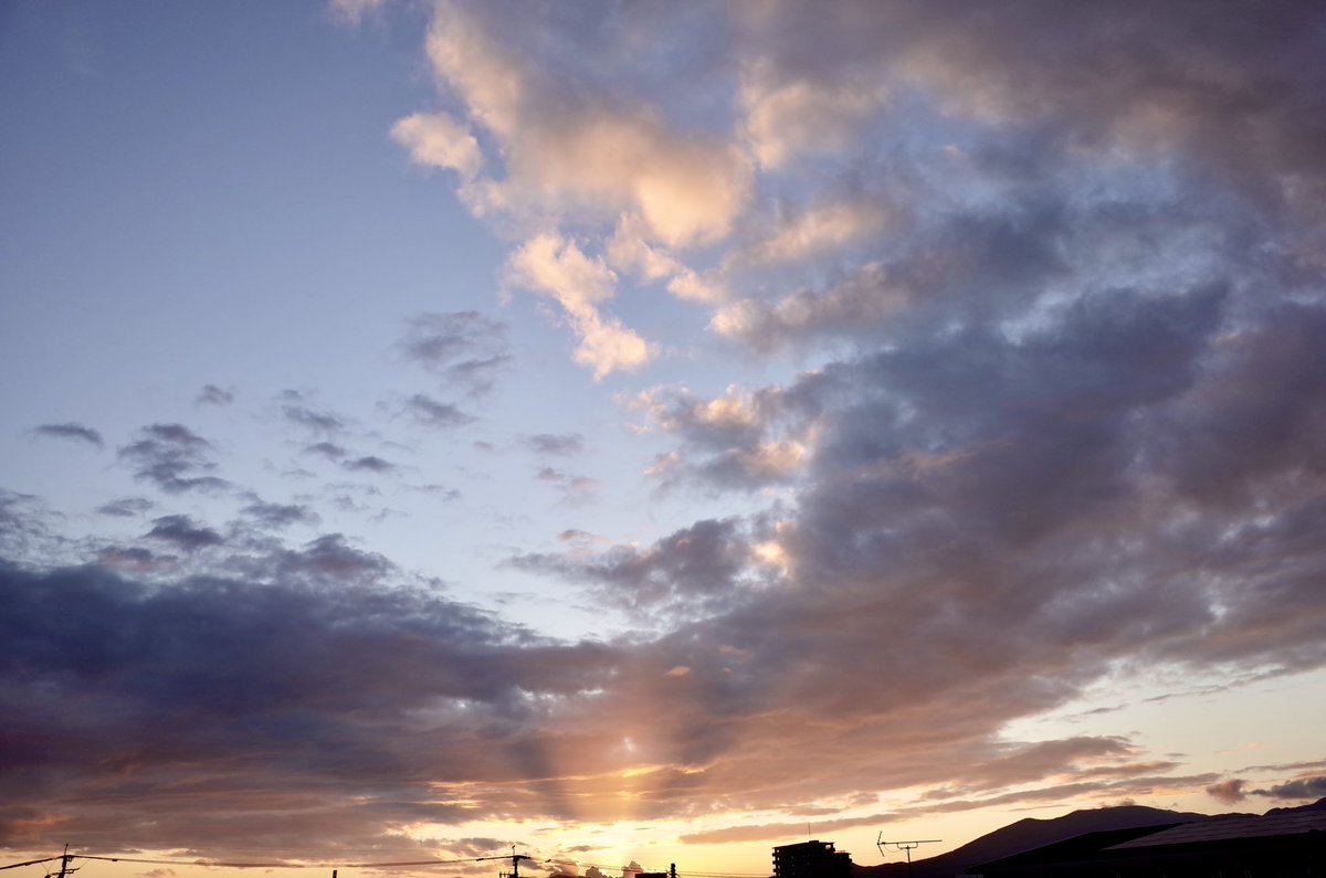 日中は真夏
夕方は秋
そんな毎日…

金曜日お疲れさまでした
ゆっくりお休みください✨