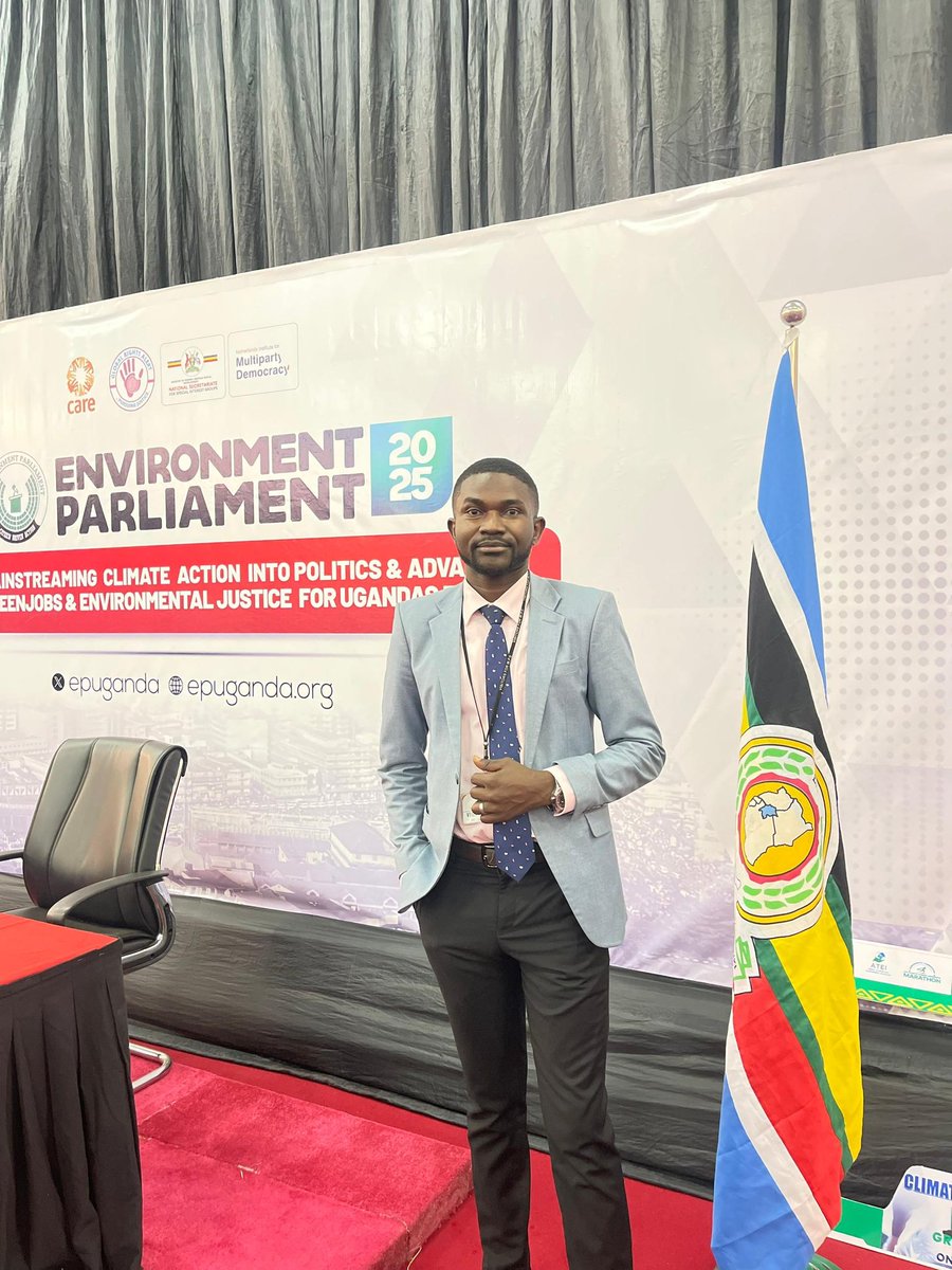 GreenTotos's tweet photo. Mr. Mukisa Emmanuel, Co-Founder of Green Totos Forum, flagged by Tania Nantongo (Mentee-GTF Young Climate Leaders Mentorship Program 2025), represented GTF at the Environment Parliament 2025, held on September 5th at the Parliament Building in Uganda. https://t.co/BPtpWXq0IL