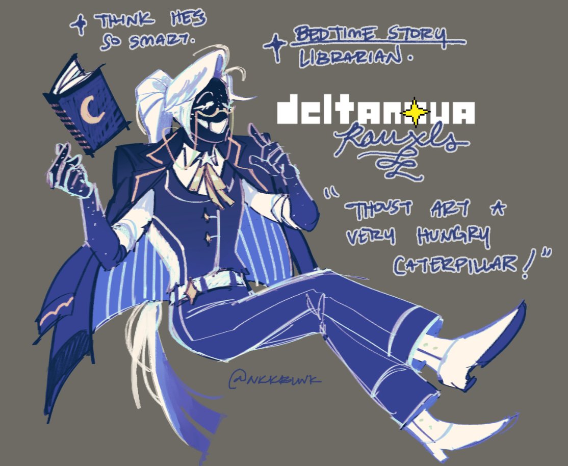 "could you make a outerrune roulx design... all ur designs are so cool id love to see what you do with him!" -> your answer nakakabaliwang.straw.page Specifically bedtime stories for ages 3 and up #deltanova #deltarune