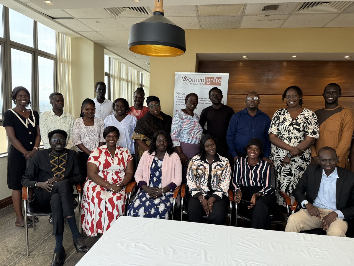 WomenIgniteSSD's tweet photo. Women Ignite South Sudan, with support from @UAFAfrica, held a dialogue forum in Juba bringing together WHRDs, GBV survivors, youth, chiefs &amp; faith leaders.
A safe space to amplify women’s voices in peace, protection &amp; civic engagement. 💜✊🏾
 #GenderEquality @EUinSouthSudan https://t.co/fy11qQlDHL