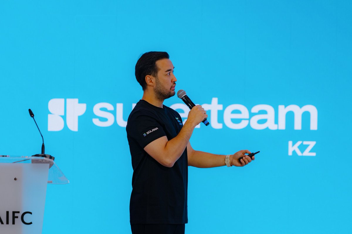 cryptolgi's tweet image. Some highlights from Solana Superteam KZ event in Astana 
- Official Astana Finance Days side event
- Launch of new TV series with Atameken Business
- Top execs from 6 banks + VC funds
- 4 panels + networking
- 180 happy guests
- And… 1 priceless experience