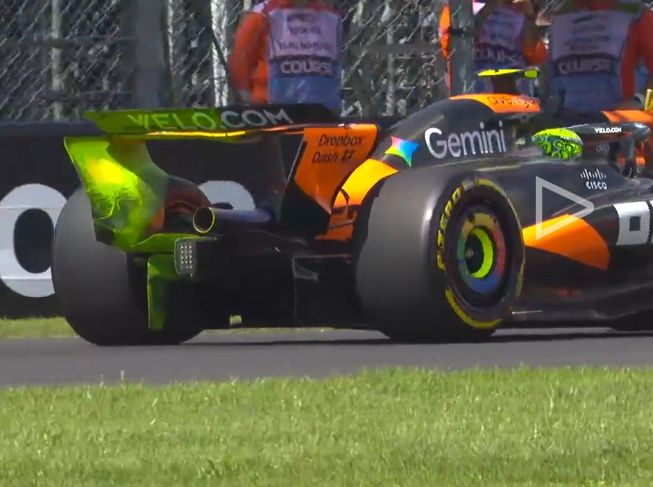 Micro rear and beam wings on McLaren, looking very optimised