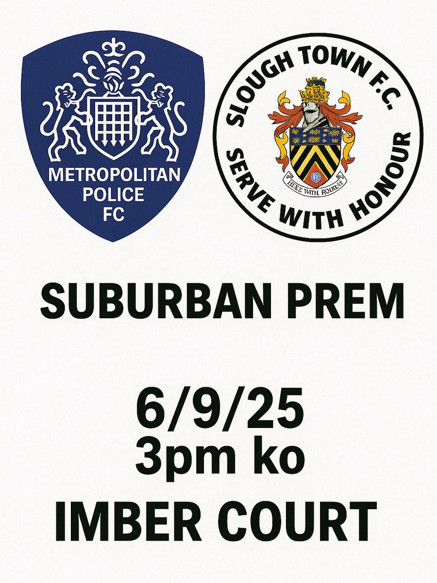 MpfcReserves's tweet image. Next up in the Suburban Prem is the visit of Slough Town ⚽️👮‍♂️