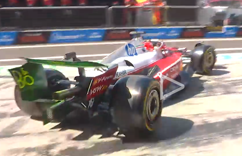 at first look, Ferrari may have also cut down the beam wing just like the flap
