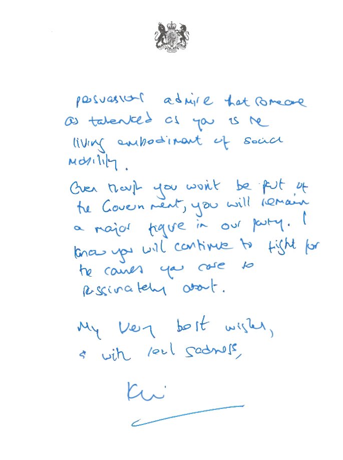 PippaCrerar's tweet image. Very personal handwritten note from Starmer in response - signed off with “very best wishes and real sadness”.