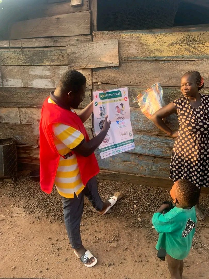 ghanaredcross's tweet photo. Awareness today, protection tomorrow. Mpox stops when knowledge spreads. #MpoxAwareness #mpoxaway #MpoxResponse #MpoxPrevention #MpoxEducation #mpoxoutreach 

@IFRC_DREF @ifrc @IFRCAfrica @ICRC_Africa @ICRC https://t.co/Yl39fplKGD