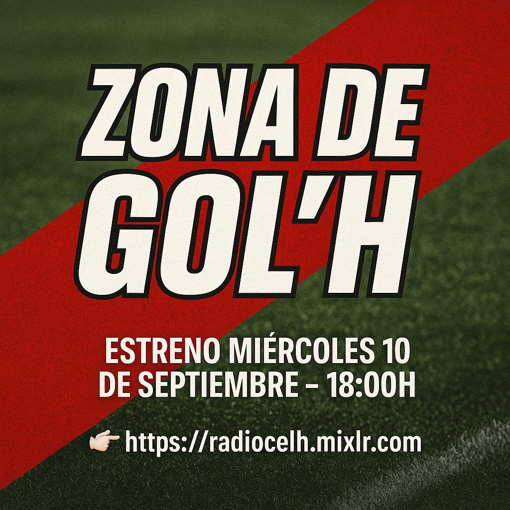 Per fi, ja el tenim aquí: el pòdcast de l’"Hospi".
Sí, sí, ho has llegit bé: de l’Hospi!
Comença en pocs dies. Protagonistes, actualitat, futbol base, comentar partits i, és clar, l’ànima de qualsevol club: el soci i aficionat.