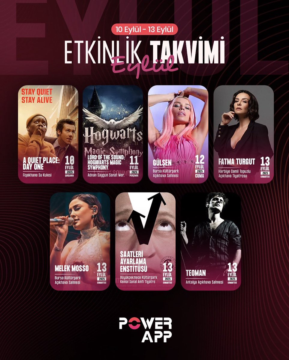 PowerAppWorld's tweet image. Konser, gösteri ve çok daha fazlası için PowerApp Ajandasına göz at👀

📲 Hemen profilimizdeki linkten PowerApp’i indir. Etkinlikleri kaçırma!

#GlobalConcerts #PowerApp #Konser2025 #İstanbulEtkinlikleri #HaftanınEtkinlikleri