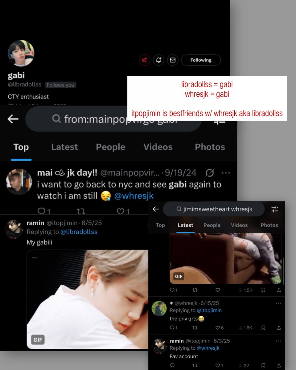TaekookReport's tweet image. ⚠️🚨‼️ Attention! Tag your moots if they’re following this 🐯 anti.

@/libradollss and @/whresjk are the SAME person.

👉 Unfollow &amp;amp; Block both.
🔗 x.com/whresjk
🔗 x.com/libradollss — confirmed 🐯 anti.