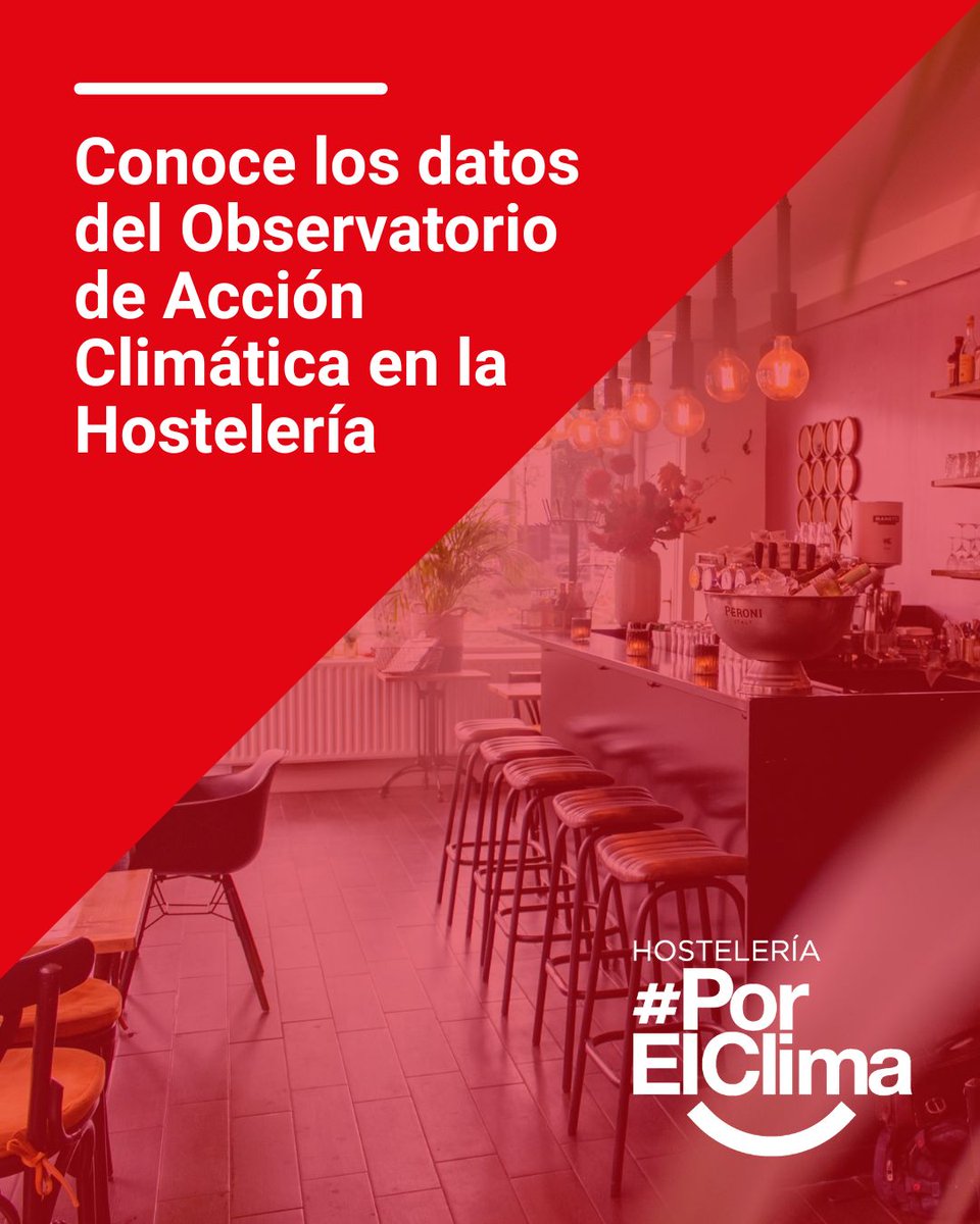 compromisoclima's tweet image. 🍴🌍 Desde #HosteleríaPorElClima impulsamos al sector hacia la sostenibilidad.

📊 El informe 2024 del Observatorio de Acción Climática en Hostelería muestra que bares, restaurantes y cafeterías generan un 1,53% de las emisiones nacionales. Un dato que confirma su gran potencial…