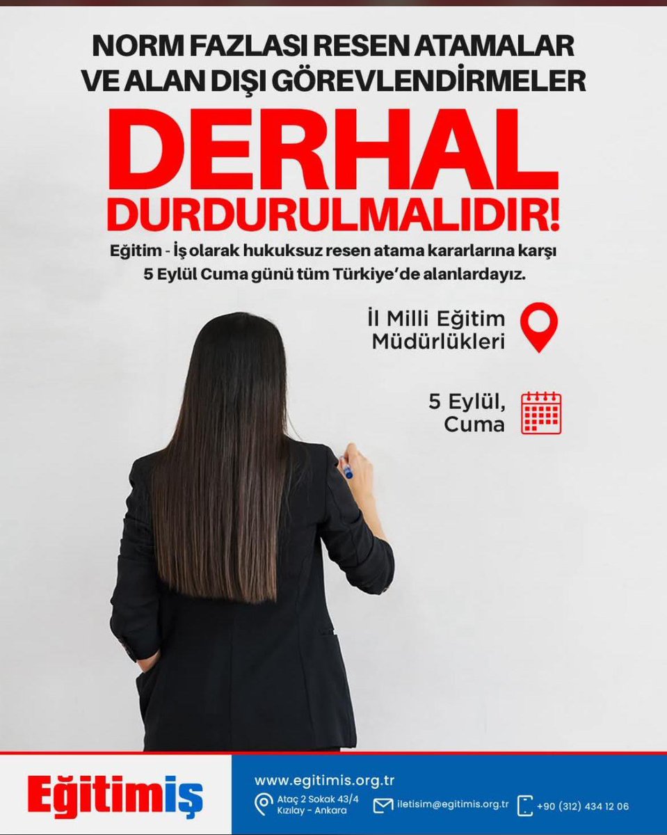 Okullar açılıyorken öğrencileri öğretmenlerinden ayırmak onlara yapılacak büyük kötülük. 
#yusuftekin