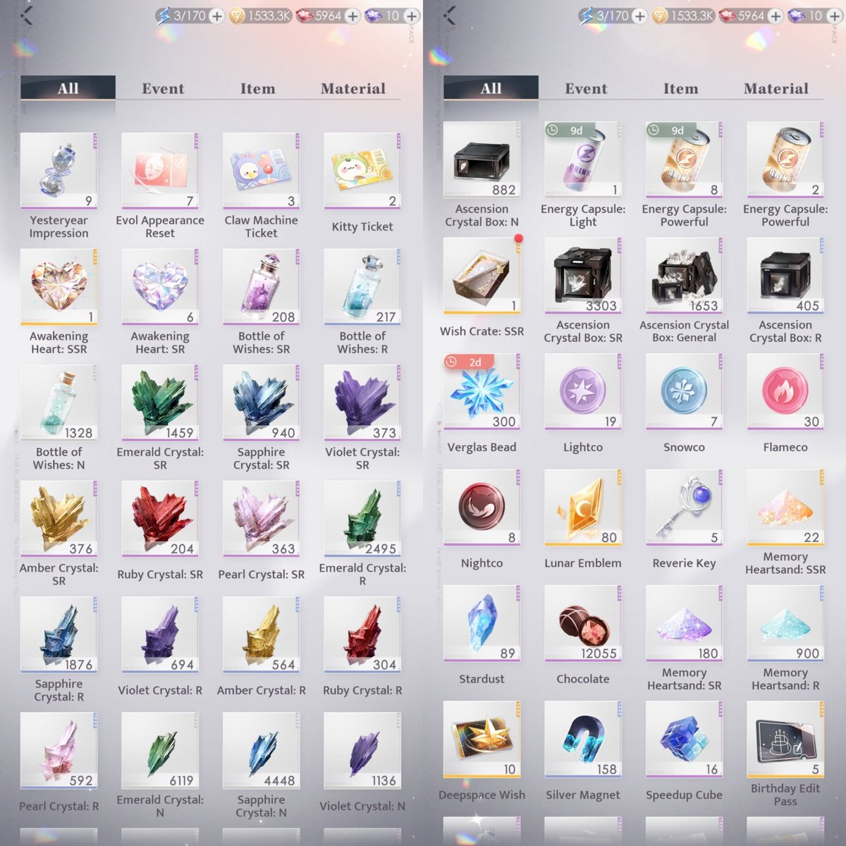 [HELP RT]
WTS jual akun LADS ACC Rafayel Focused

- Lvl80 Asia (Login Infold)
- Cards Rafayel 78/86 (90%)
- aurum active 27days
- Rafayel Affinity 150

More details check pics/dm
open mid man, buyer fee.
Price: 4JT (negotiable) bca/Shopeepay only.

#zonauang  #wtslads #warunglads