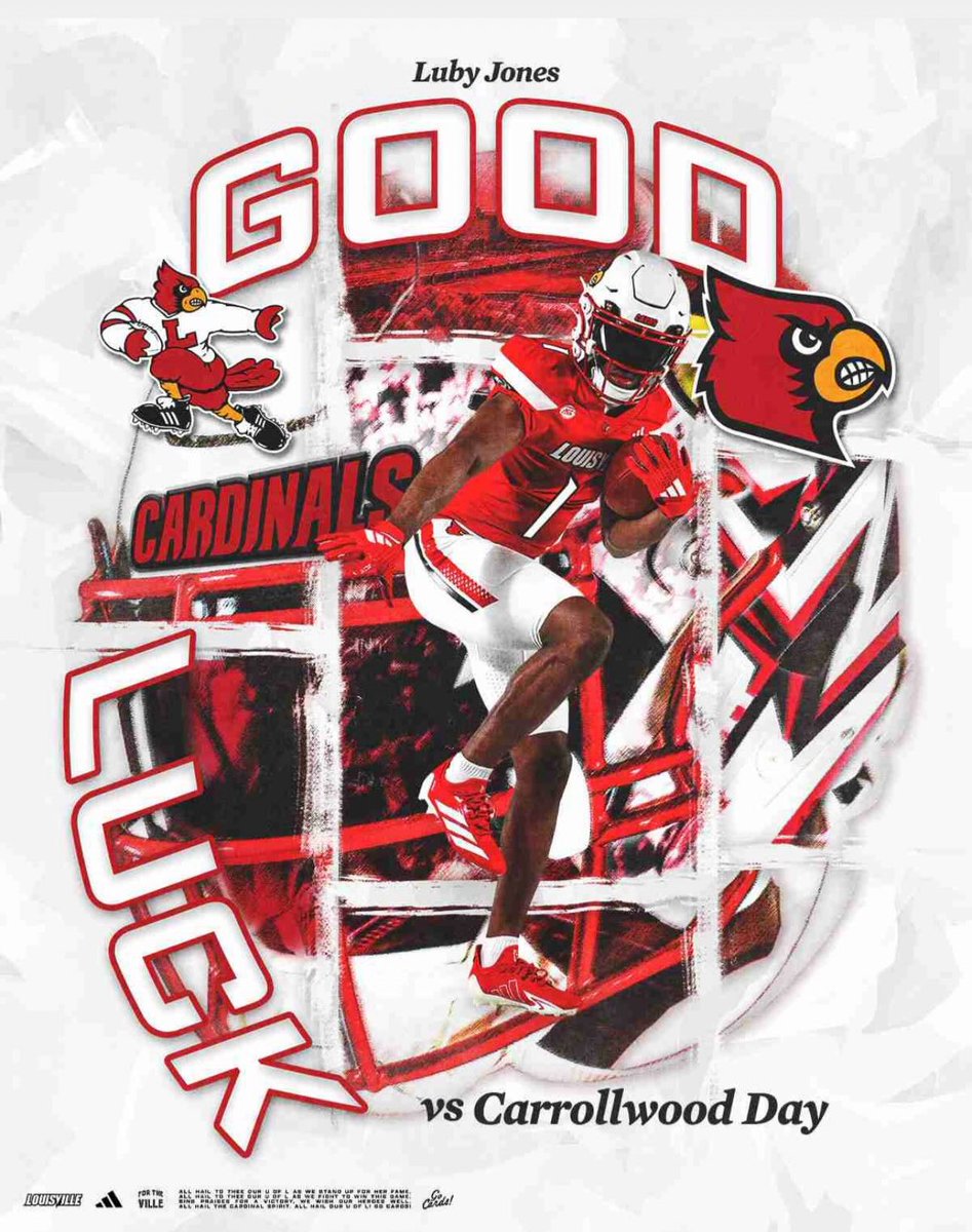 jones_luby's tweet photo. Thank you for showing me love before game day. @MarkIvey90 @JeffBrohm @LouisvilleFB @247Louisville
#LetsKeepBuilding #LetsFly 🔴⚪️⚫️GoCards‼️
@Andy_Villamarzo @Andrew_Ivins @JohnGarcia_Jr https://t.co/yZEVpy8LxS