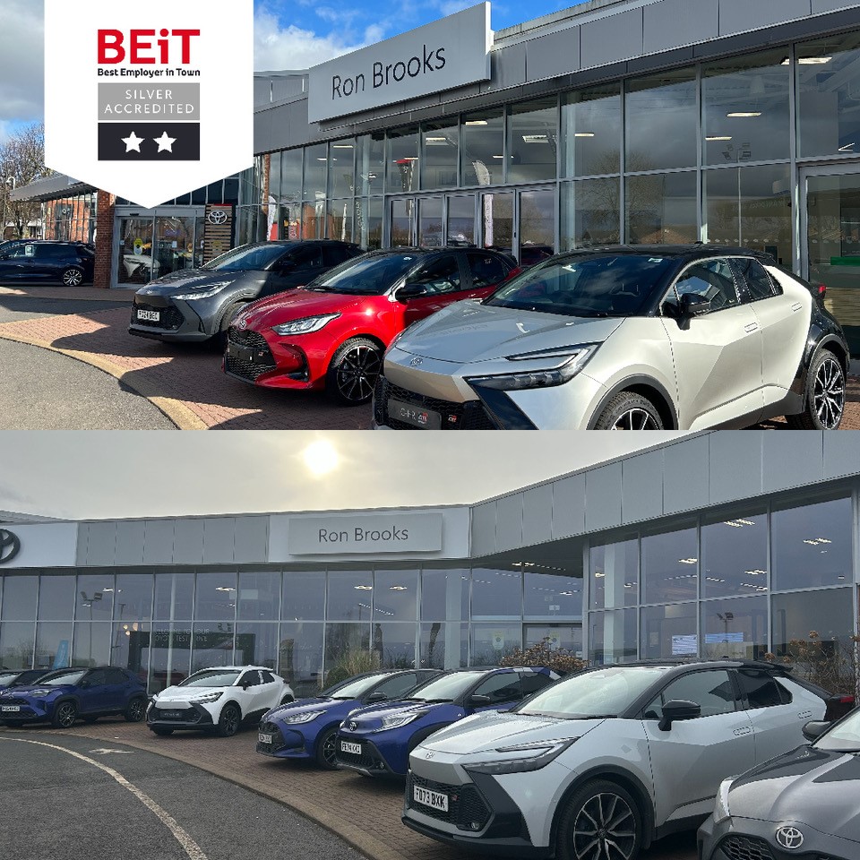 We are delighted to announce we have achieved SILVER in the Best Employer in Town (BEiT) Accreditation at our Ron Brooks Toyota centres in Ilkeston &amp; Mansfield. 

Thank you to everyone who contributed your passion and teamwork are what make Ron Brooks such a special place to be!