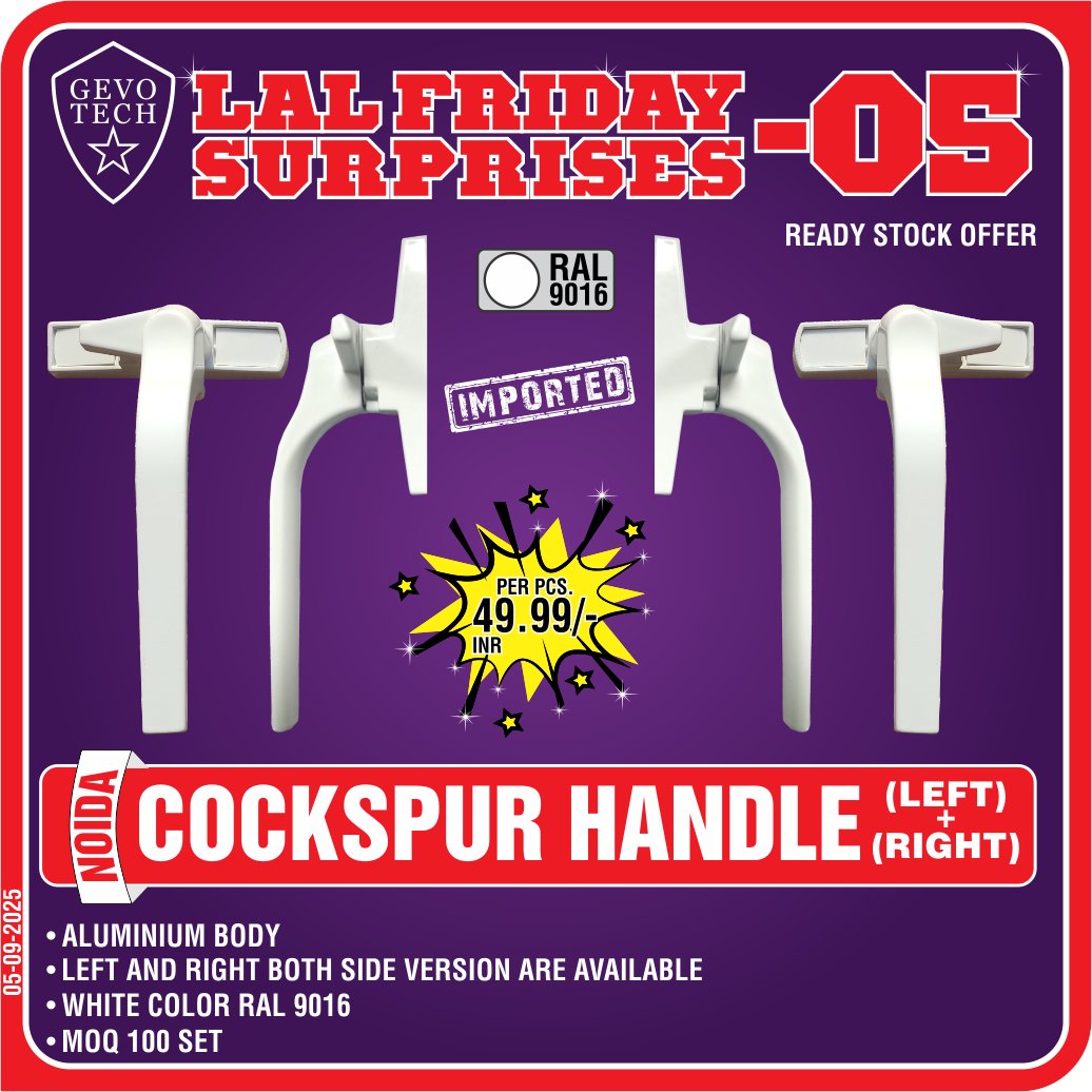 DOCTORWINDOW_IN's tweet image. GEVO TECH KOMATSU CASEMENT HANDLE
GEVO TECH KOBE SHORT NECK HANDLE
GEVO TECH NOIDA COCKSPUR HANDLE (LEFT+RIGHT)
GEVO TECH SATURN WINDOW ROLLER

#handle #premiumhandle #windowroller #doctorwindow #soulofwindows #hardware #besthardware #hardwareaccessories #door #window