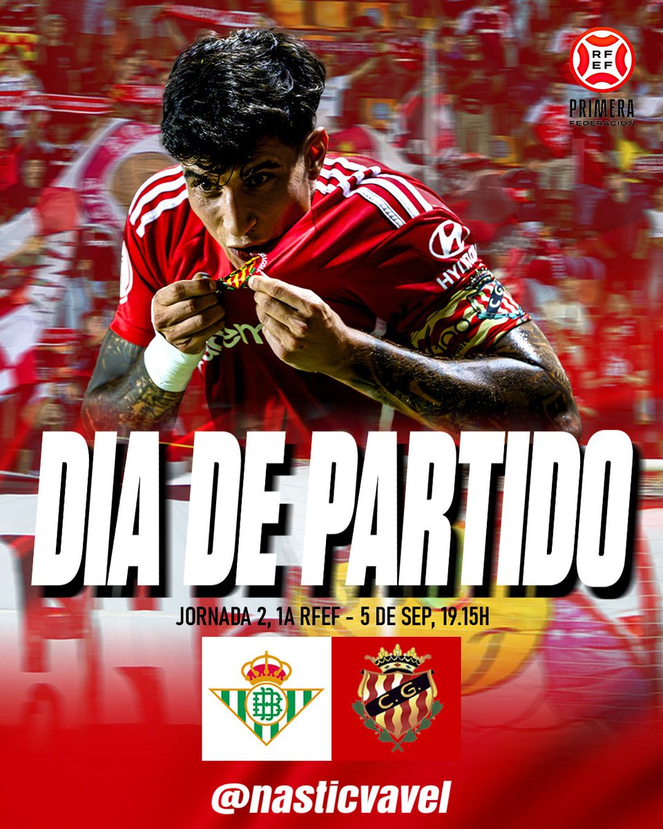 3 PUNTOS EN JUEGO EN JUEGO🔥

El Nàstic visita hoy la Ciudad Deportiva Luis del Sol con el objetivo de conseguir la victoria en la primera expedición de la temporada. 🛫