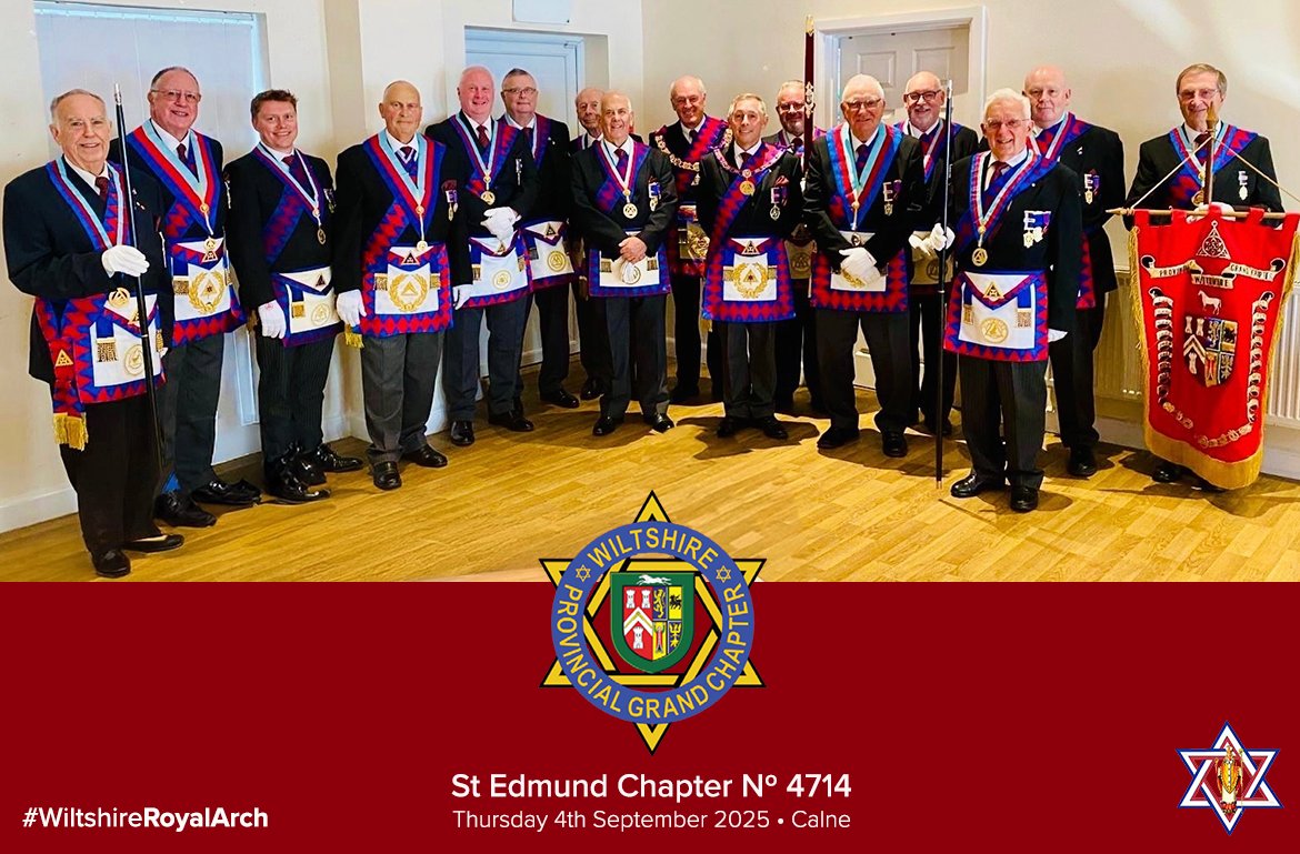 PGChapter Wiltshire (@pgcwiltshire) on Twitter photo #WiltshireRoyalArch The Most Excellent Grand Superintendent EComp John Reid, accompanied by Officers of Supreme and Provincial Grand Chapter, visiting St Edmund C4714 in Calne. A most happy evening of Wiltshire Royal Arch Freemasonry. <a href="/wiltspgl/">Wiltshire Freemasons</a> <a href="/PGCWiltshire/">PGChapter Wiltshire</a> <a href="/GrandChapter/">Supreme Grand Chapter</a> #WiltshireRoyalArch The Most Excellent Grand Superintendent EComp John Reid, accompanied by Officers of Supreme and Provincial Grand Chapter, visiting St Edmund C4714 in Calne. A most happy evening of Wiltshire Royal Arch Freemasonry. <a href="/wiltspgl/">Wiltshire Freemasons</a> <a href="/PGCWiltshire/">PGChapter Wiltshire</a> <a href="/GrandChapter/">Supreme Grand Chapter</a>