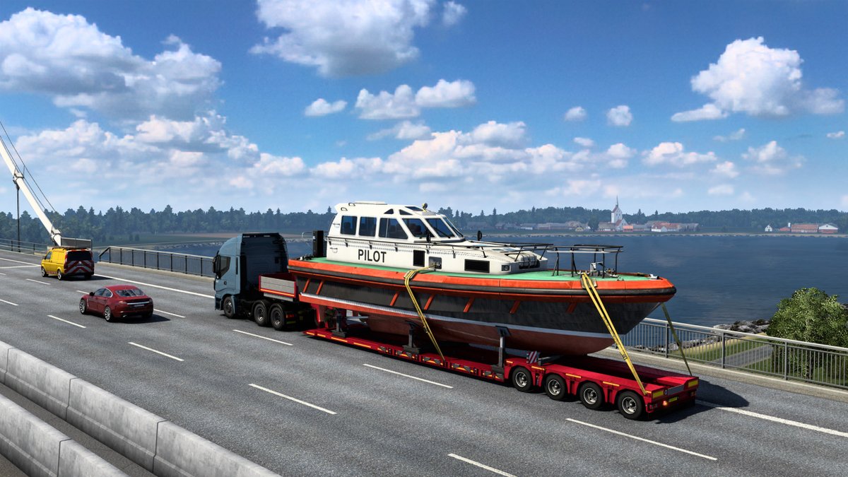 SCSsoftware's tweet photo. The last cargo you delivered in ETS2/ATS is now arriving at your home. What do you now own? 📦 https://t.co/LrQdhcsNBB