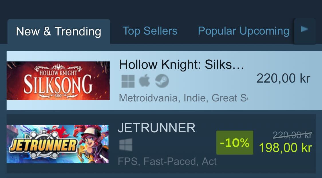 And we don't regret doing it 
#2 spot became free real estate 
Thanks <a href="/TeamCherryGames/">Team Cherry</a>