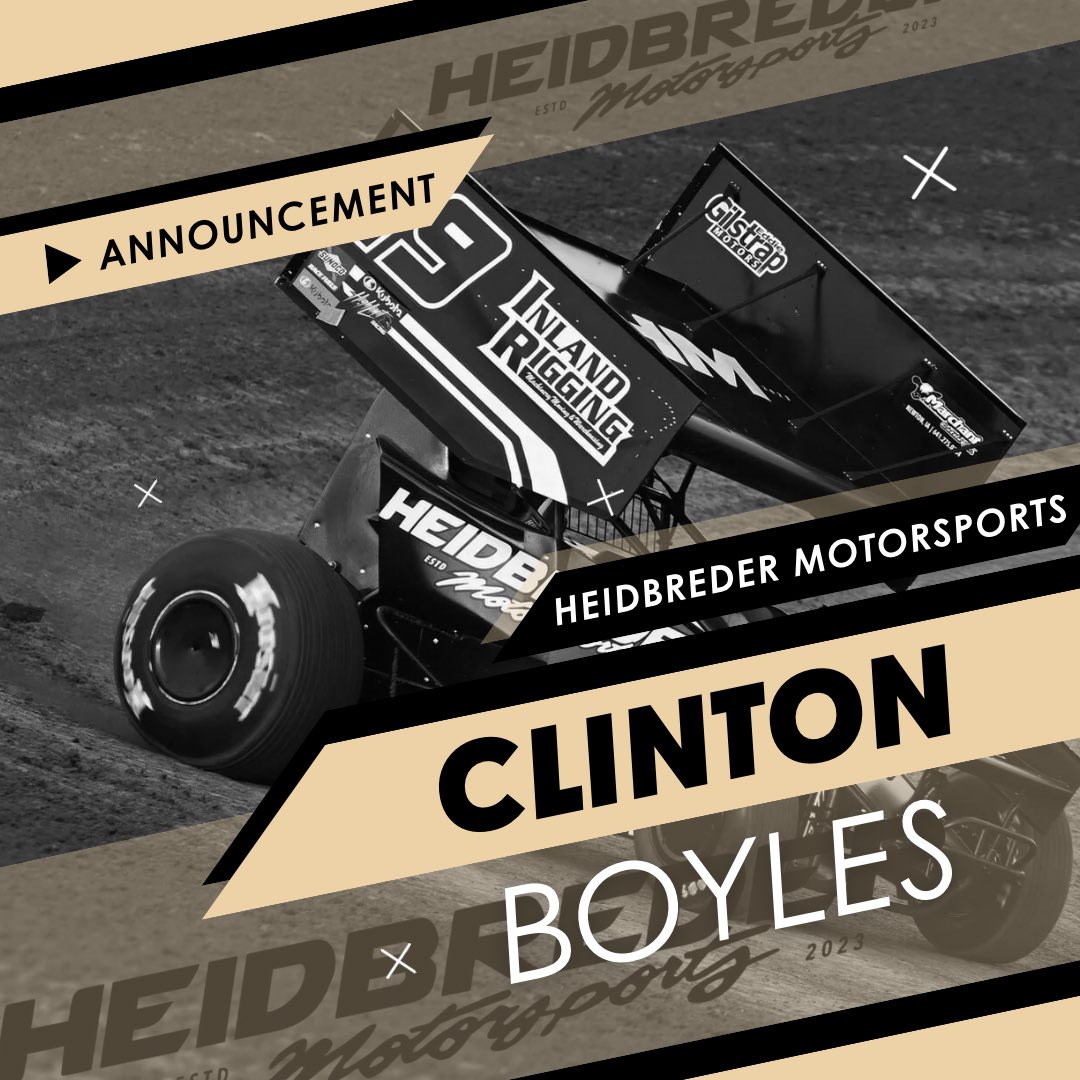 𝑻𝑯𝑬 𝑾𝑨𝑰𝑻 𝑰𝑺 𝑶𝑽𝑬𝑹 — We are pleased to finalize <a href="/clintonboyles98/">Clinton Boyles</a> as our driver moving forward through the rest of the season! We couldn’t be more excited and we kick things off in <a href="/POWRi_Racing/">POWRi Racing</a> action at <a href="/TriCity11/">Tri City Speedway</a> tonight!
