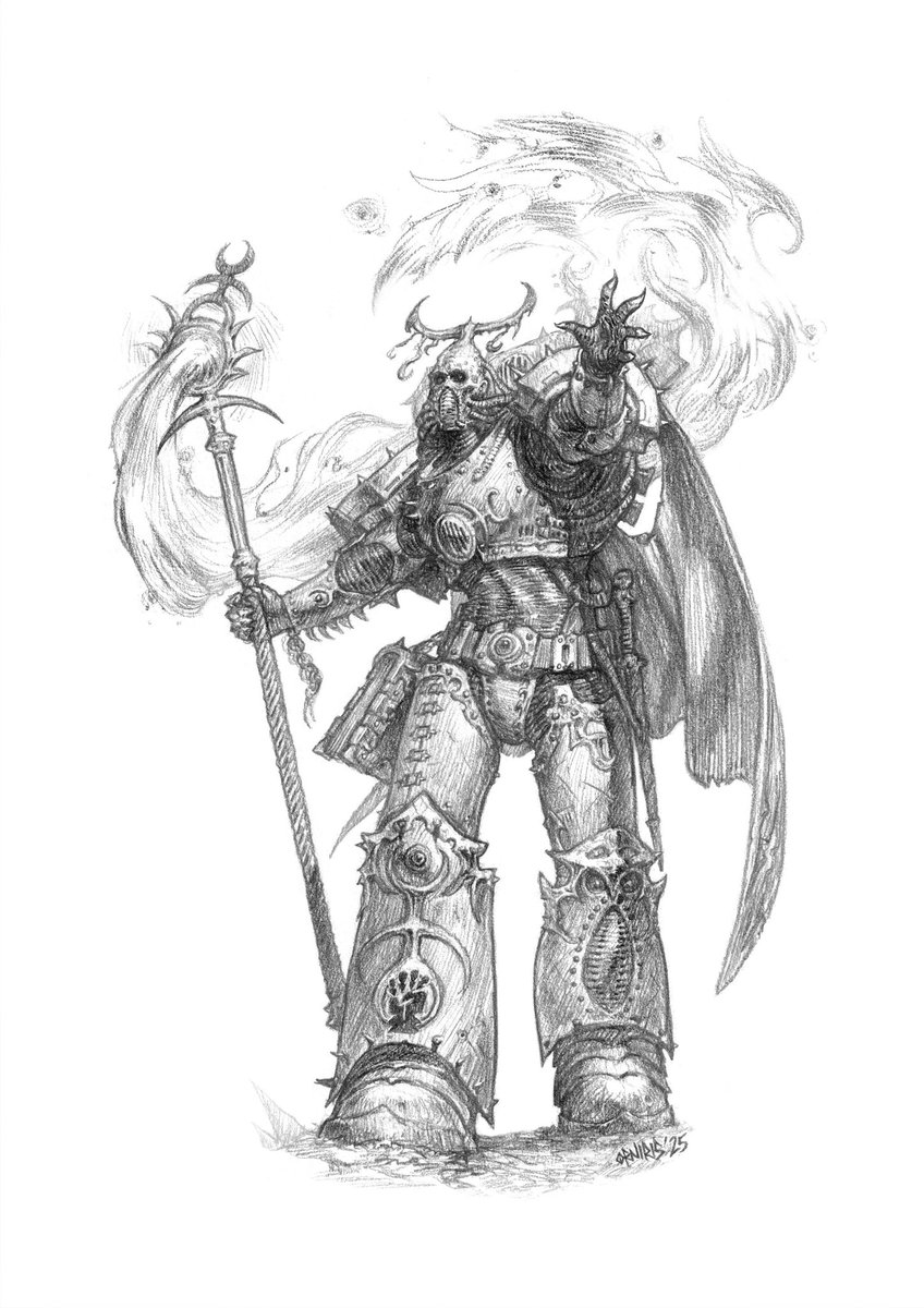 I finally finished updating all my Warhammer fan art, soon I will finish the new free PDF artbooks and from now on, I am back to digital illustrations as I am taking a break from pencil art 💀 Orniris.com

#warhammerfanart #warhammerart #warhammer #spacemarines #noai