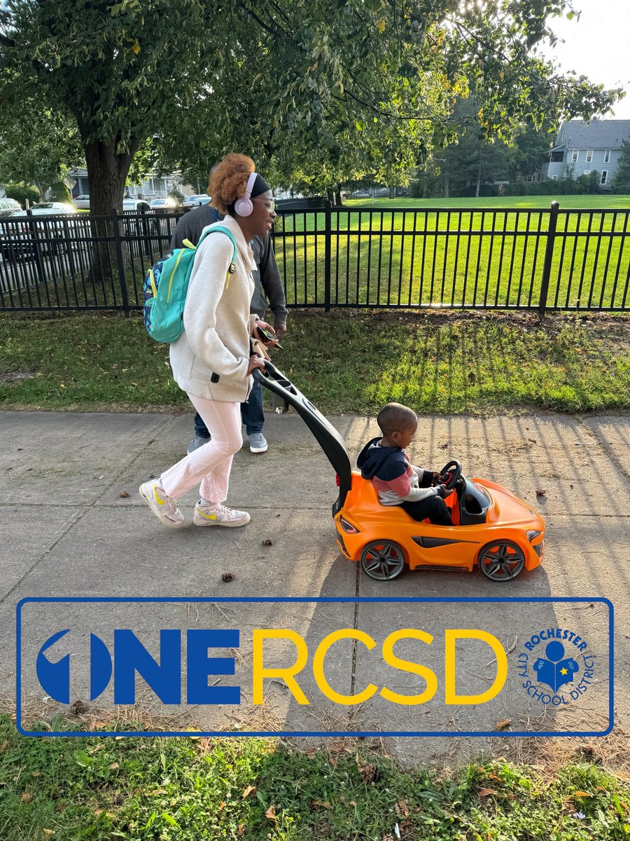 jacobscott101's tweet image. That first day walk to school —the excitement in a parent’s eyes and the joy in a child’s steps say it all. This is why we do the work. @RCSDNYS