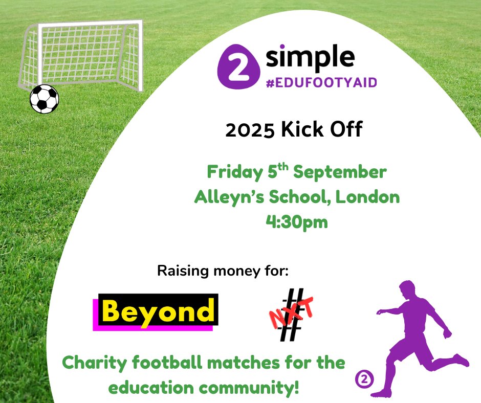 2Simple 💻 (@2simplesoftware) on Twitter photo We're very excited for our 2025 kick off match of #EduFootyAid this afternoon at <a href="/AlleynsSchool/">Alleyn's School</a>!
<a href="/wearebey0nd/">Beyond</a> #football #MentalHealth #EducationCommunity #SchoolCommunity We're very excited for our 2025 kick off match of #EduFootyAid this afternoon at <a href="/AlleynsSchool/">Alleyn's School</a>!
<a href="/wearebey0nd/">Beyond</a> #football #MentalHealth #EducationCommunity #SchoolCommunity