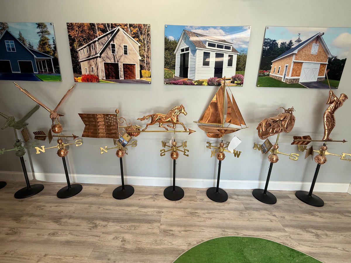 NEOutdoor's tweet image. Looking for a unique gift? A weathervane adds character, charm, and a touch of personality to any shed, garage, or home. It’s a one-of-a-kind way to surprise someone who loves their outdoor space. 

#UniqueGiftIdea #Weathervane #BackyardCharm