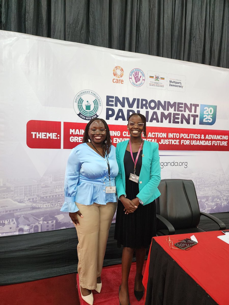 Mainstreaming climate action into politics and advancing greenjobs and environmental justice for Uganda's future 
<a href="/epuganda/">Environment Parliament</a> <a href="/arinaitwehannah/">Hannah Arinaitwe</a> <a href="/AmanyaBelyndah/">Belinda Amanya</a> 
#Envirómentalparliament