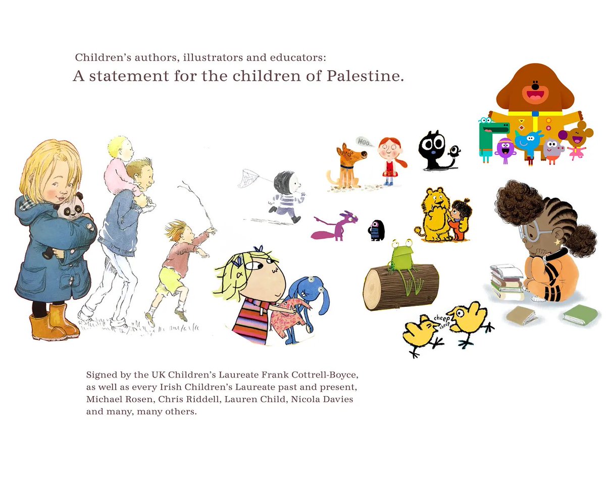 Eminent children’s authors call on UK government to recognise genocide in Gaza and lift ban on Palestine Action

The statement is signed by >80 children’s authors, illustrators, and educators,many of the UK’s best-known writers and artists for children.

substack.com/home/post/p-17…