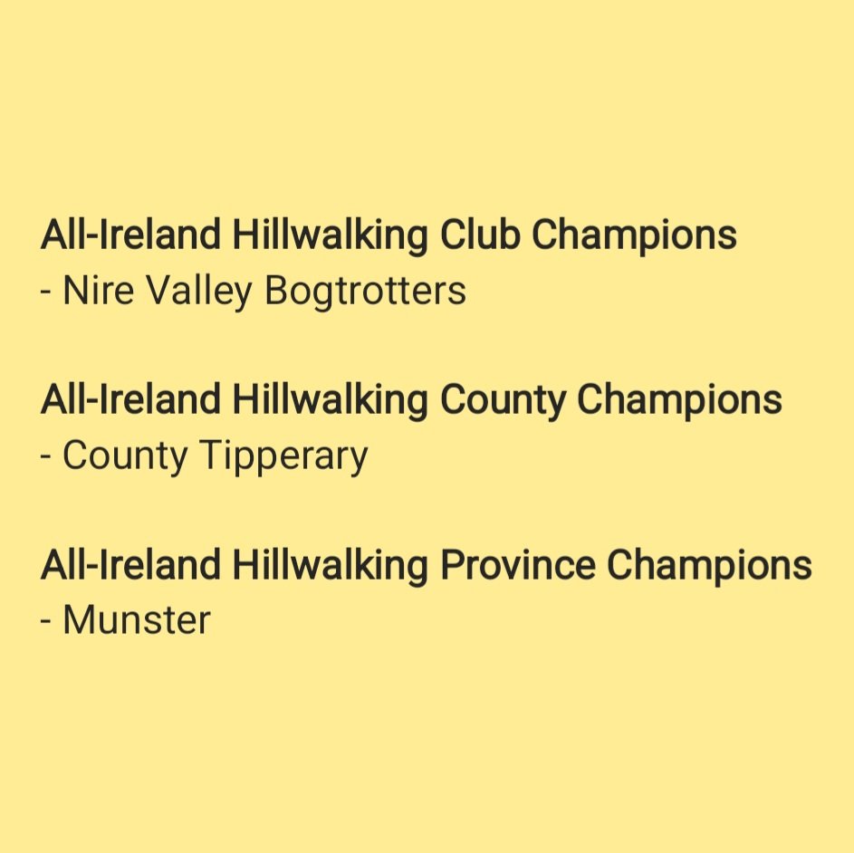 Team totals from the 2025 All-Ireland Hillwalking Championships are in, and we can now reveal the Gold Award winners in each of the 3 team categories. Congratulations to all the winning team members. We will announce full results across all categories in a blog post soon...