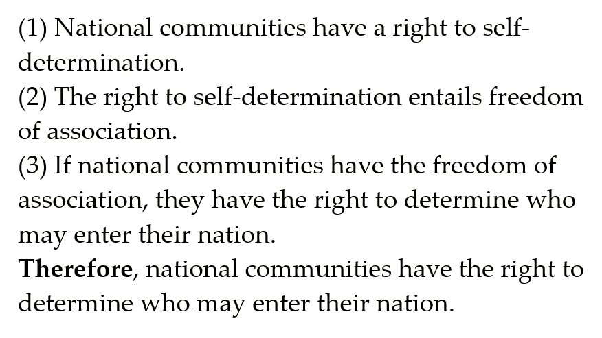 WeeklyArgument's tweet image. Anti-Immigration Argument from Self-Determination