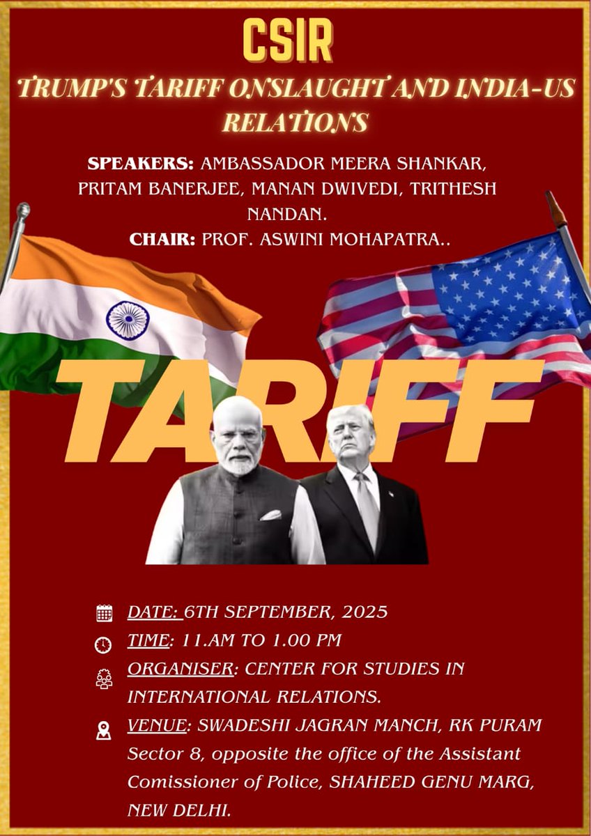 Centre for Studies in International Relations tweet media