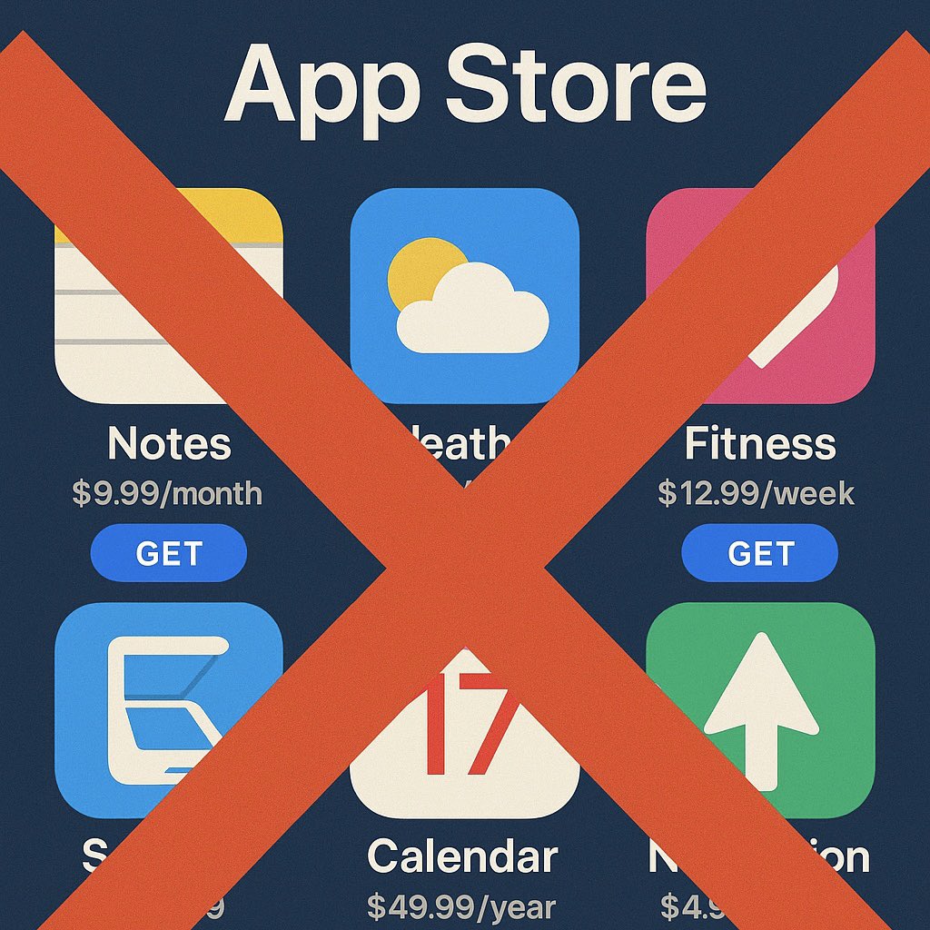 psuedosocialite's tweet photo. 🚨 BREAKING: The App Store is a $1.1 TRILLION empire. 🚨

But it’s about to crumble, and most people don’t see it coming.

Here’s why DGPTs will replace apps as we know them 🧵👇 https://t.co/yV4Bu9suHz