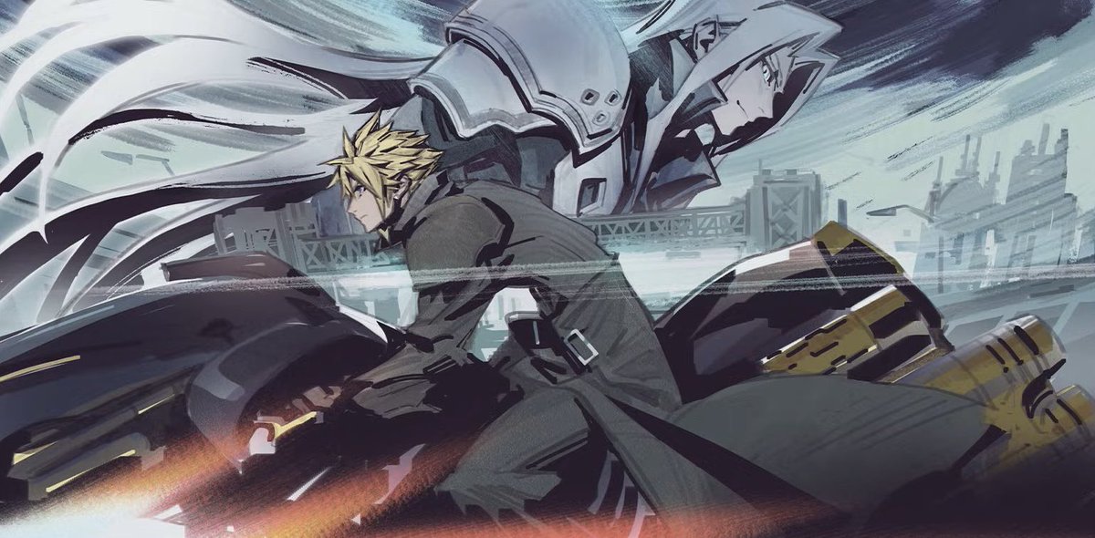 Genki_JPN's tweet image. New Advent Children FF7 Ever Crisis artwork by Lisa Fujise! 🔥 #FF7