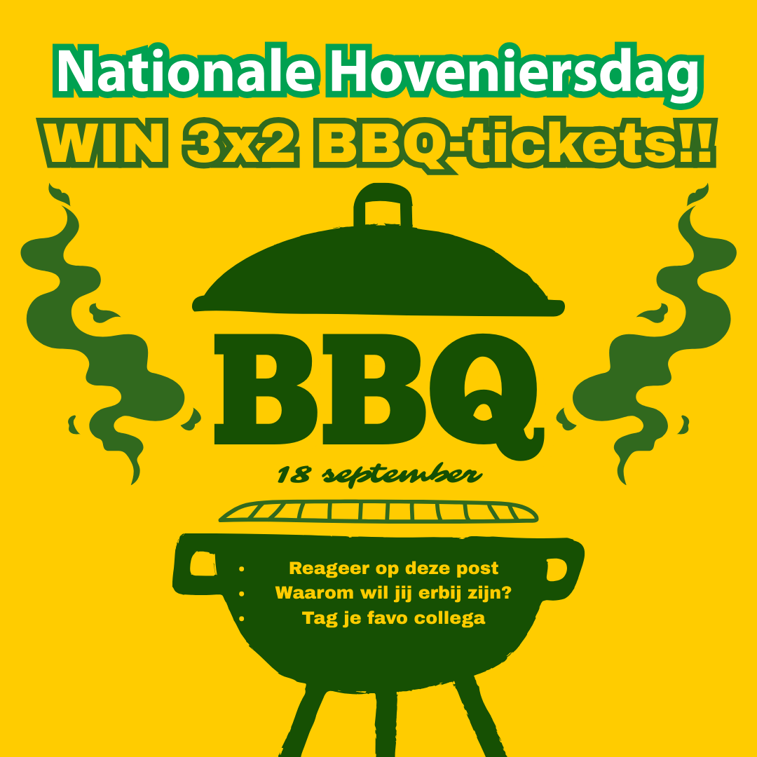 VakbladHovenier's tweet image. Op donderdag 18 september is het weer zover in Bloemenpark Appeltern: de Nationale Hoveniersdag.

Wil jij daar gratis bij zijn? Vakblad De Hovenier geeft 3x2 BBQ-tickets weg.

1. Reageer op deze post.
2. Vertel waarom jij erbij wilt zijn.
3. Tag je favoriete collega.