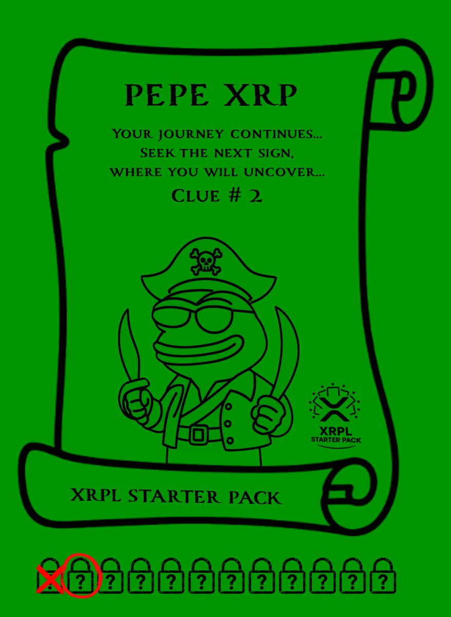 The countdown is on

2nd riddle coming out very soon frens

#XRPLStarterPack