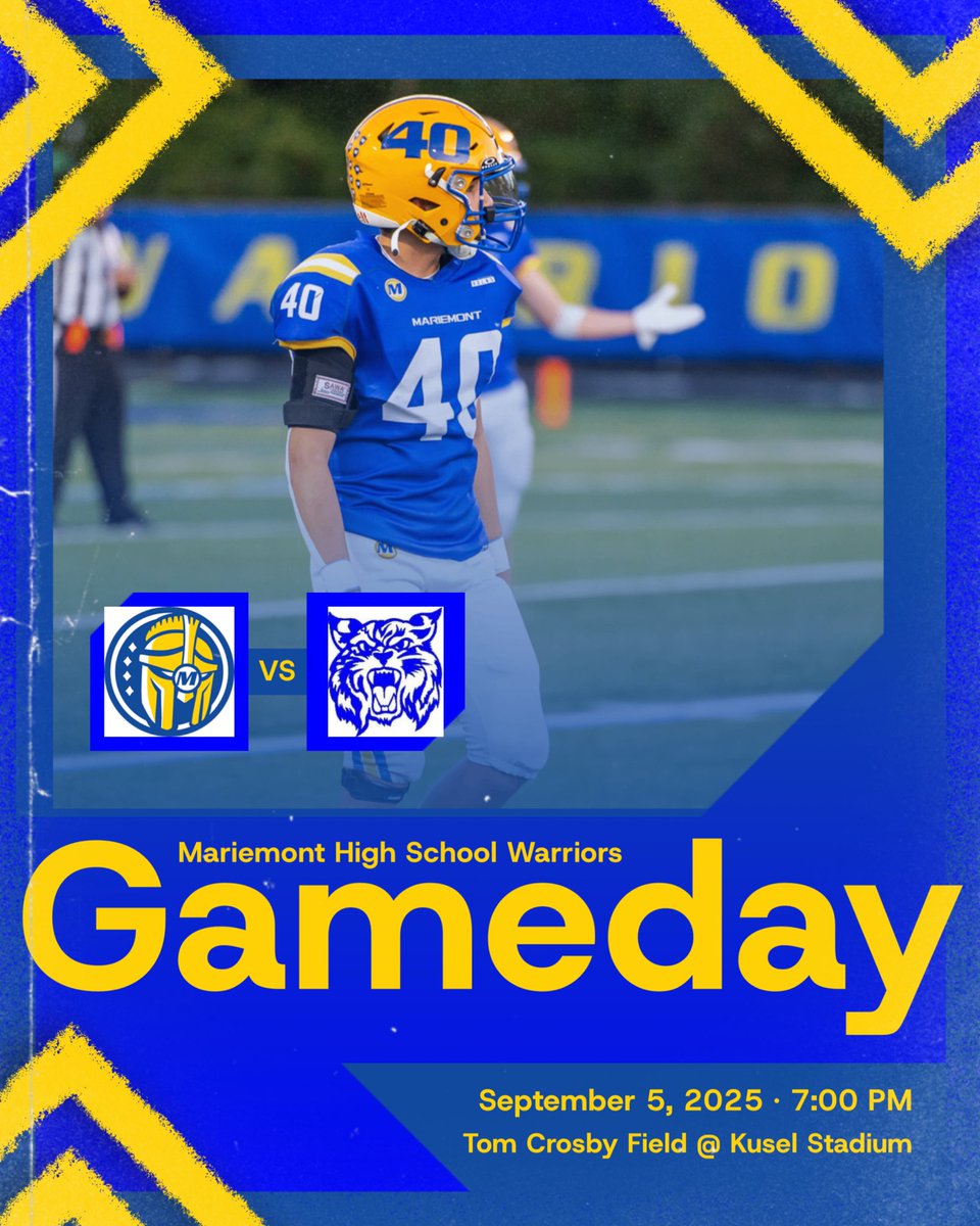 🚨Week 3🚨

🆚 Williamsburg Wildcats

⏰ 7pm

📍Tom Crosby Field @ Kusel Stadium

🗓️ Youth Night 2025

#GoWarriors
#faMily
