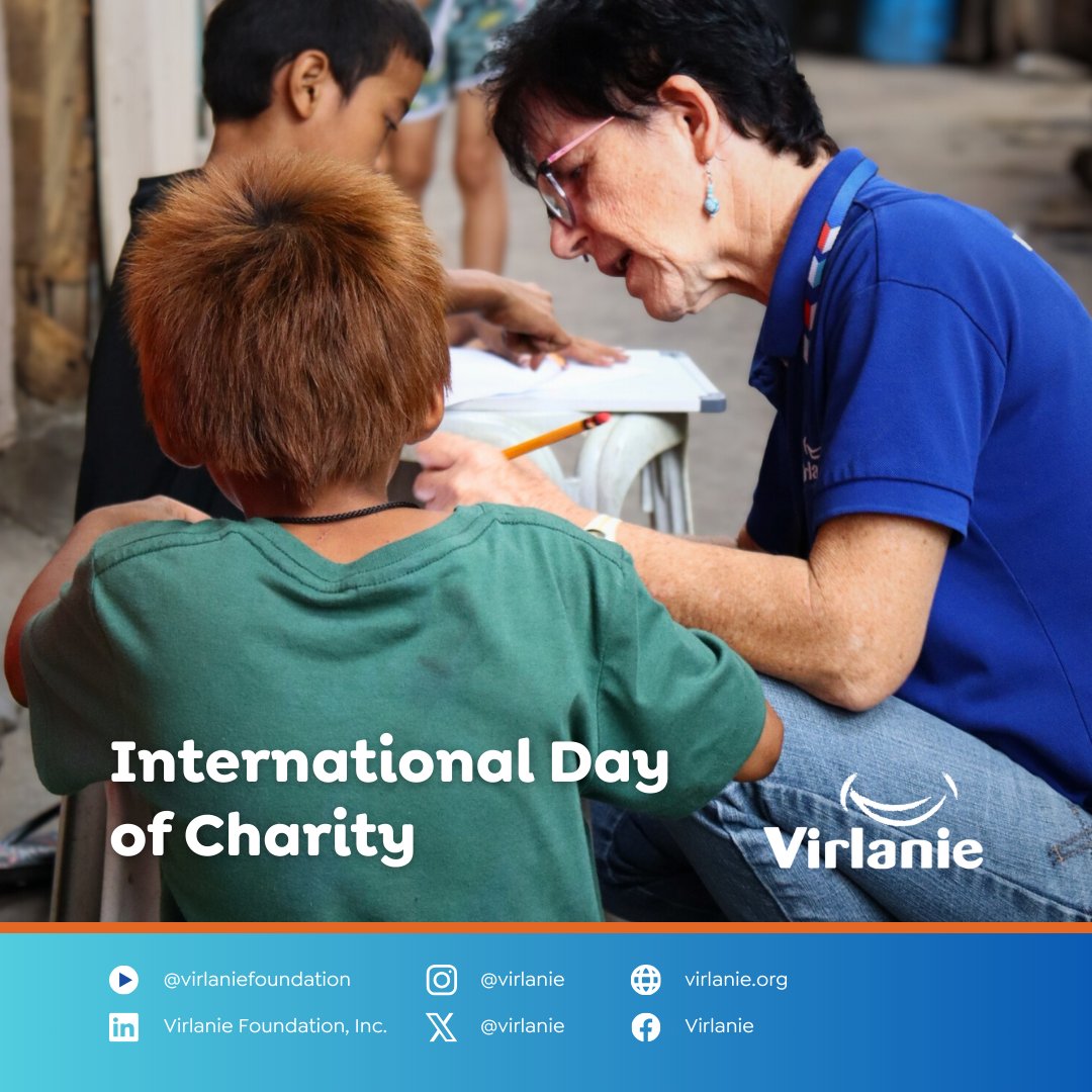 NGOs transform generosity into action.

This #InternationalDayOfCharity, Virlanie continues to protect and uplift children in need—with your support. 💙

#InternationalDayOfCharity #Virlanie