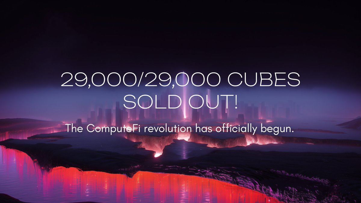 Cysic (@cysic_xyz) on Twitter photo SOLD OUT. ⚡
29,000 Cubes, gone in a flash.
The ComputeFi era is kicking off with unstoppable momentum.
Massive thank you to every Cysor writing history with us.
This is just the beginning.
We're building even higher. 👀 SOLD OUT. ⚡
29,000 Cubes, gone in a flash.
The ComputeFi era is kicking off with unstoppable momentum.
Massive thank you to every Cysor writing history with us.
This is just the beginning.
We're building even higher. 👀
