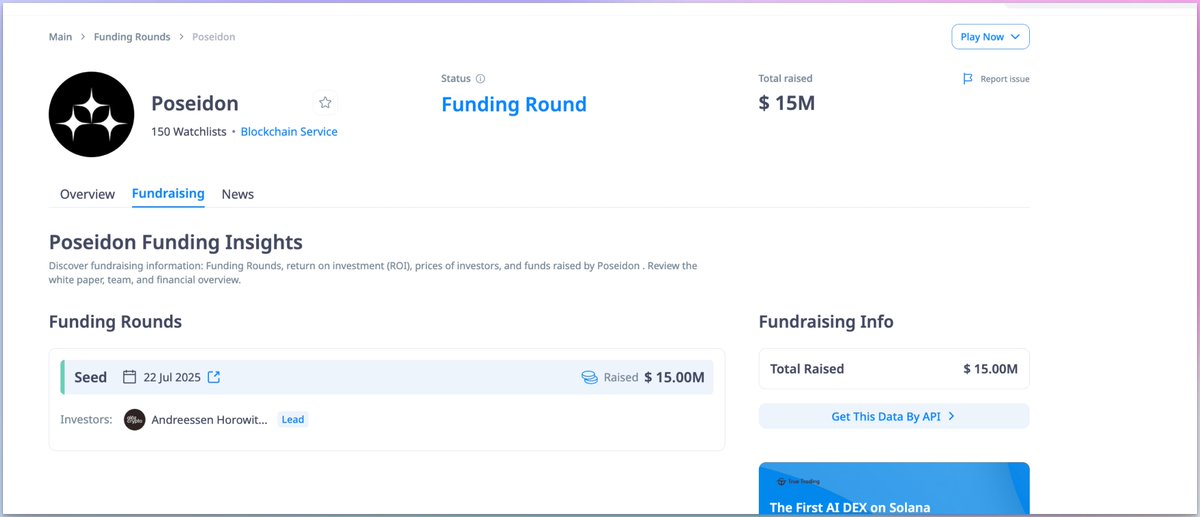 mztacat's tweet photo. 🃏 Found this new protocol a few days ago that sounds unique: Let's talk about Poseidon (@psdnai) 

Received $15M in funding from a16z, currently the only investor.
▫️ Incubated by Story Protocol
▫️ Raised $15 million
▫️ Backed by a16z
▫️ Decentralized AI data infrastructure

💰 $0 Required 
⏰ 5 Minutes (daily 2 minutes) 

Poseidon is a decentralized data layer offering AI developers access to legally licensed, high-quality training data sourced directly from people, not internet scraping.

      🔗 Getting started: 
https://t.co/4Iu8w7cQN8 (my ref.) 
   ⚡️ Click on "Get Started" 
   ⚡️ Sign in with "Google" and proceed 
   ⚡️ Participate in Campaigns and stack up points.  (You will need to allow mic. access when it pops up - I set this to allow whenever I'm on the page)

--Why it matters: --
- Unique, long-tail datasets that the internet can’t provide (not scraping old data) 
- Decentralized collection from global contributors
- Traceability & provenance locked in via Story Protocol

--Cons ⚠️--
🪧You grant Poseidon a perpetual, exclusive license over your submissions
🪧“Points” can be revoked if deemed unfit
🪧Token rewards are uncertain at the moment  & not controlled by Poseidon

-- NOTE --
If referrals raise red flags, no shame; scroll past and save your energy for projects that better suit your taste.

If you’re referral-neutral or referral-curious, this might be worth a deeper look, especially if you want to see how protocols are trying to transform old growth hacks into real, crypto-native mechanisms.