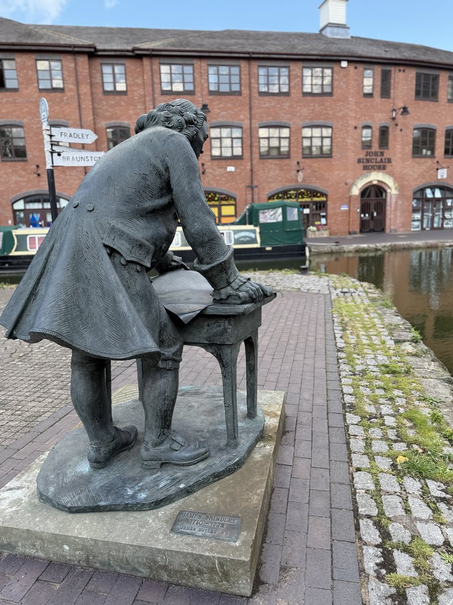 James Brindley statue, Coventry Canal basin