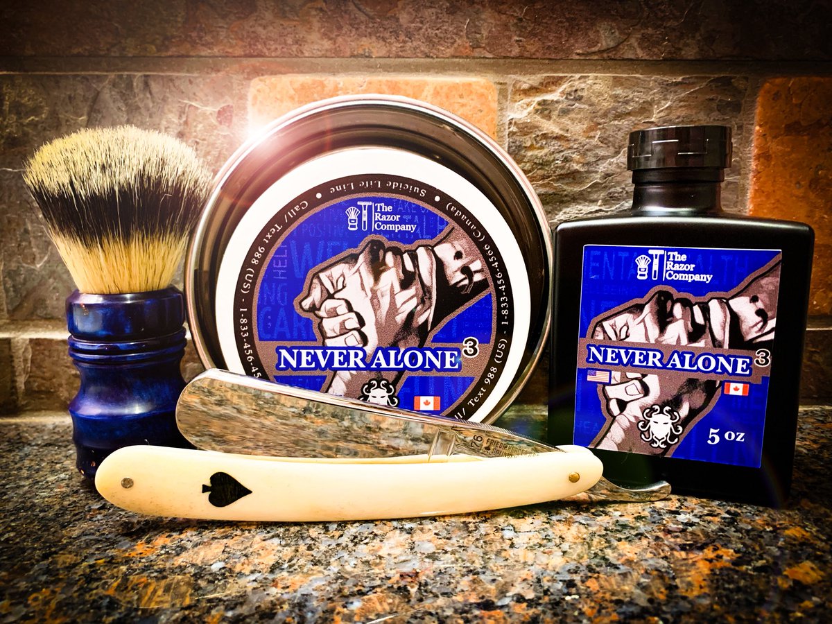 SOTD Ace of Spades ♠️ Herder 76 15/16
Ariana&amp;Evans/The Razor Co. - Never Alone 3
HC&amp;C Stainless Steel Shave Bowl 
Marshall Made Woodshop 22mm Synthetic 
@ariana.evans.thebrand 
@therazorcompany 
@hendrixclassics 
@marshallmadewoodshop