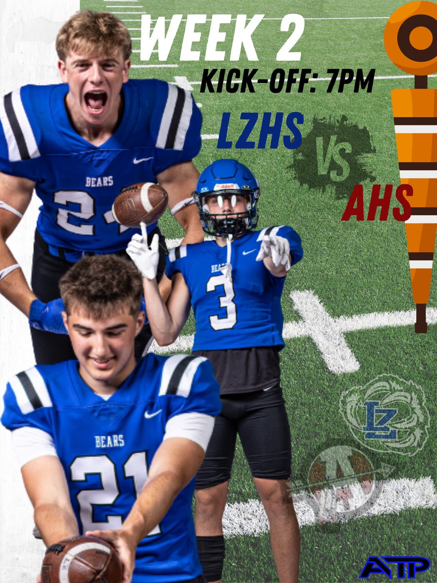LZHS travels to Antioch for a week 2 matchup. LZ looking to bounce back after week 1 loss. Dress warm 59 degrees at kickoff. Let’s go Bears! ⁦<a href="/LZHSFootball/">LZHS Football</a>⁩ ⁦<a href="/LZHSBEARS/">LZHS BEARS</a>⁩ ⁦<a href="/lzhsathletics/">LZHS Athletics</a>⁩ #atp