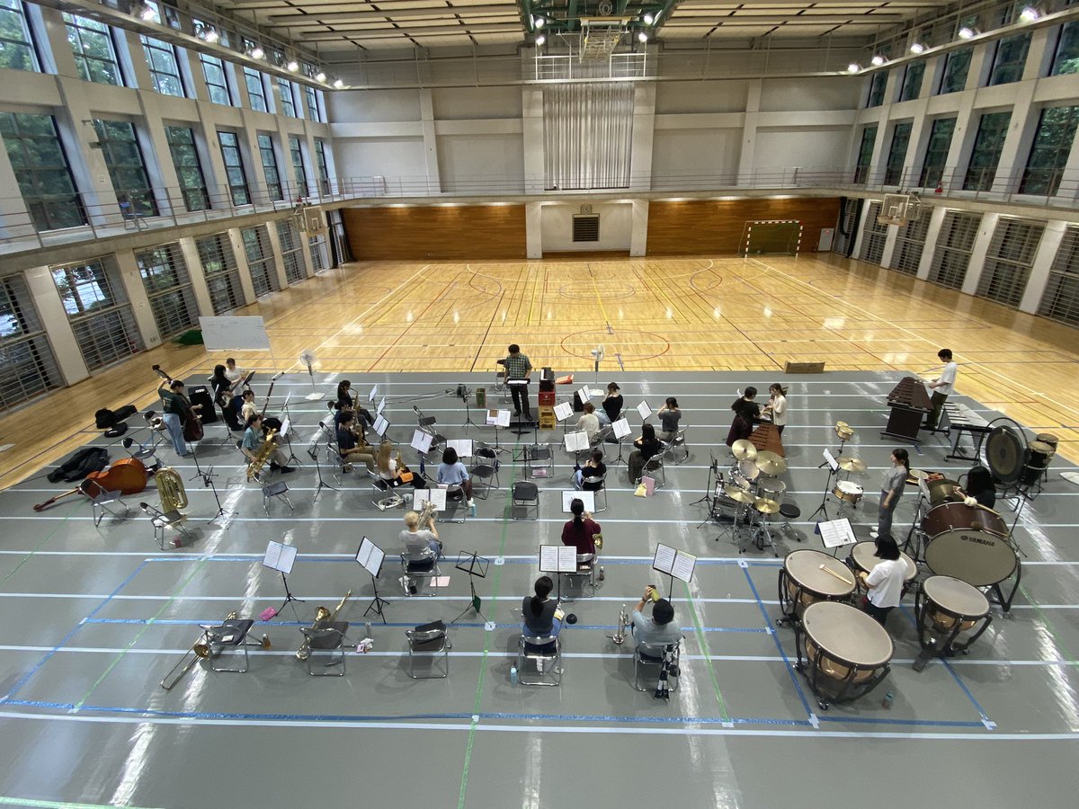 spuwindorch's tweet photo. いよいよ定期演奏会前日になりました！！

今日はあいにくの天気でしたが、本番に向けて最終調整を行いました

開場 16:30 開演17:00からです
お楽しみに✨✨✨ https://t.co/z8zznOYzkJ