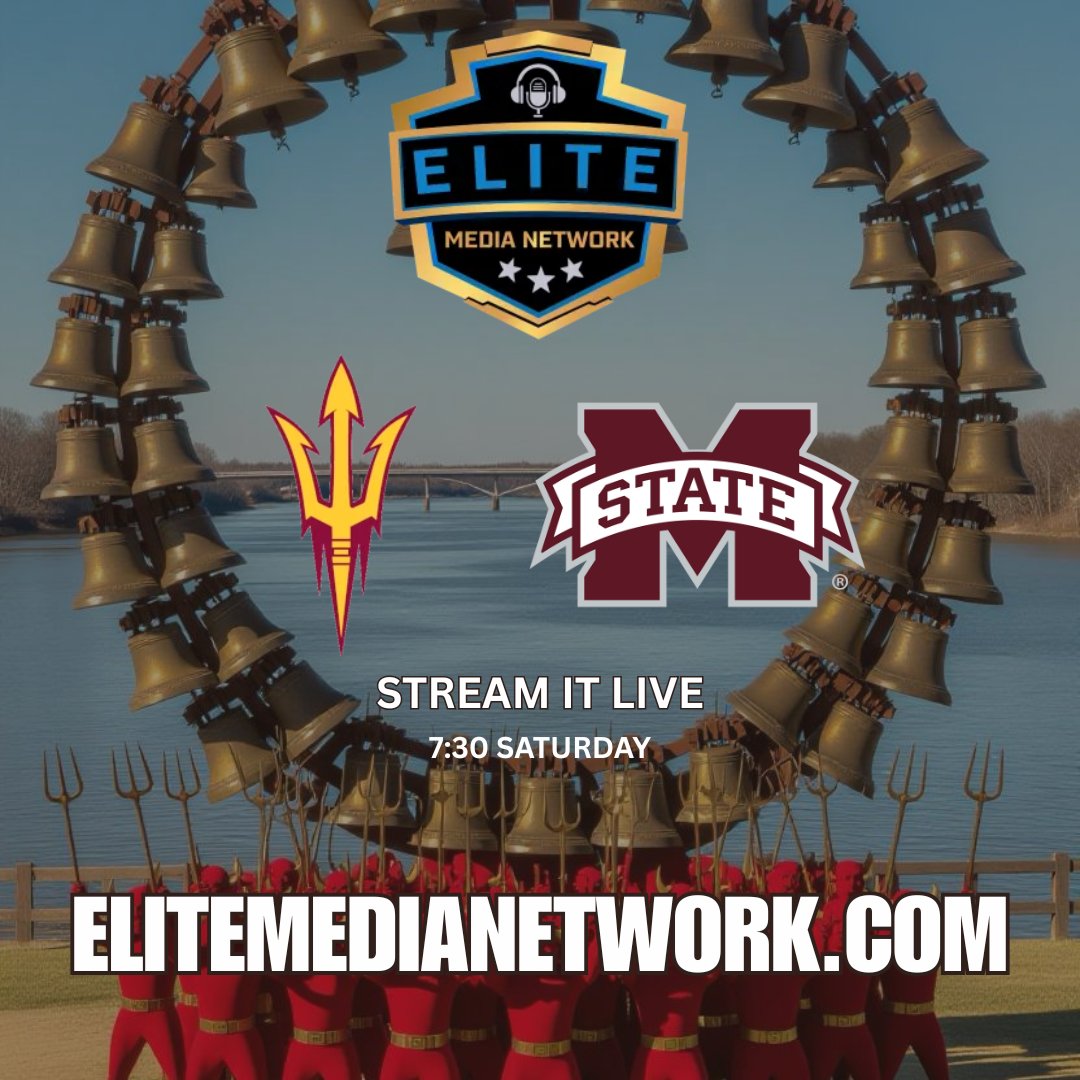 Catch my friend <a href="/MorganOnAir/">Mike Morgan</a> and crew on the national radio broadcast for Mississippi State-Arizona State tonight at 7:30 on <a href="/elitemediasport/">EliteMediaSport</a>