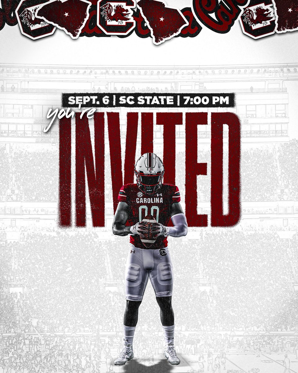 Excited to watch <a href="/GamecockFB/">South Carolina Football</a> this Saturday. Go Cocks!!
<a href="/DarrenUscher/">Darren Uscher</a> <a href="/brianbachman_/">Brian Bachman</a> <a href="/CoachParks84/">Coach Parks</a> <a href="/PatrickKoone/">Patrick Koone</a> <a href="/qbcoachrr17/">Ramon Robinson (RR Elite QB Academy)</a>