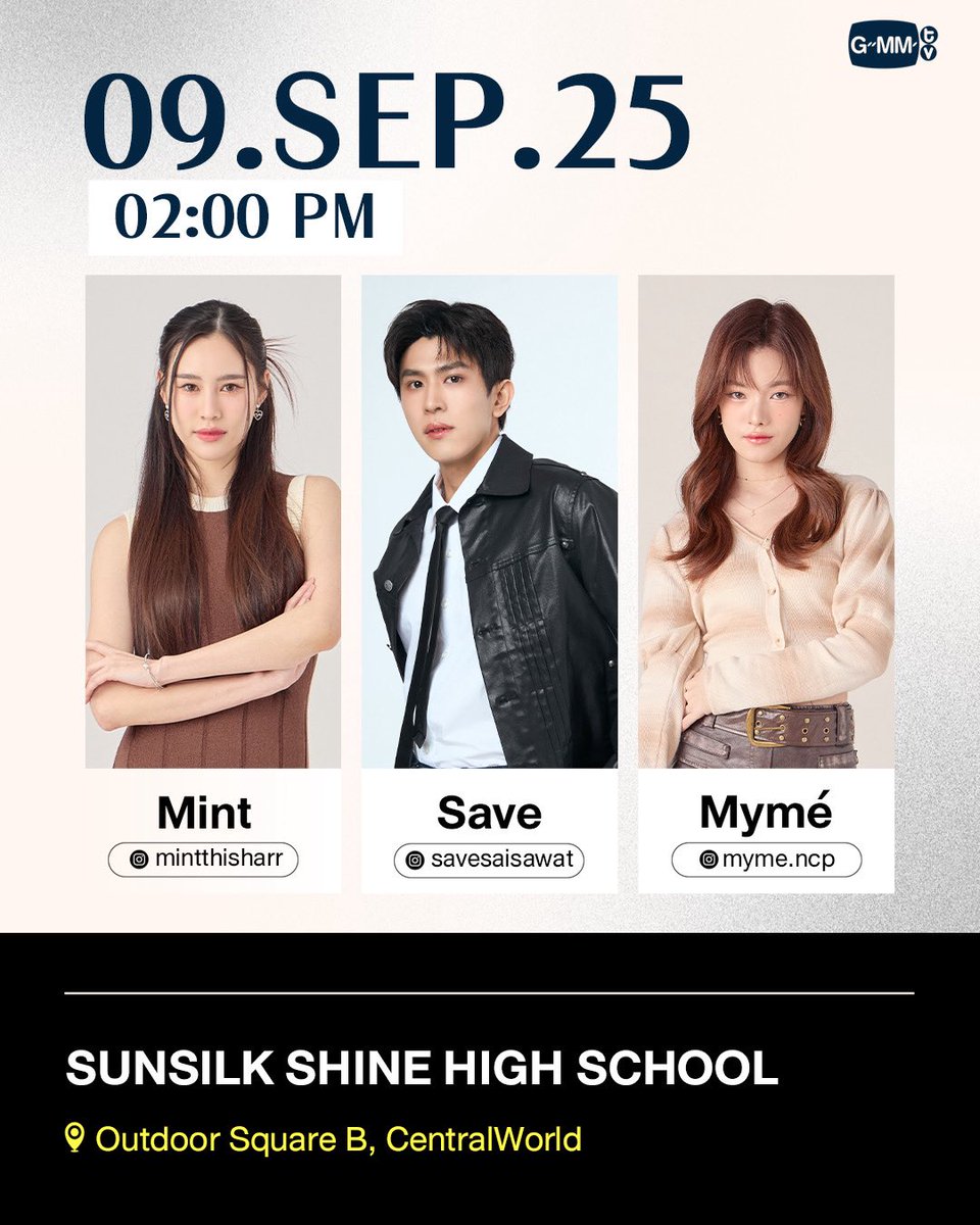GMMTV's tweet photo. [Update] Artist Programs &amp; Events

#GMMTV https://t.co/XF5XNWWXCH