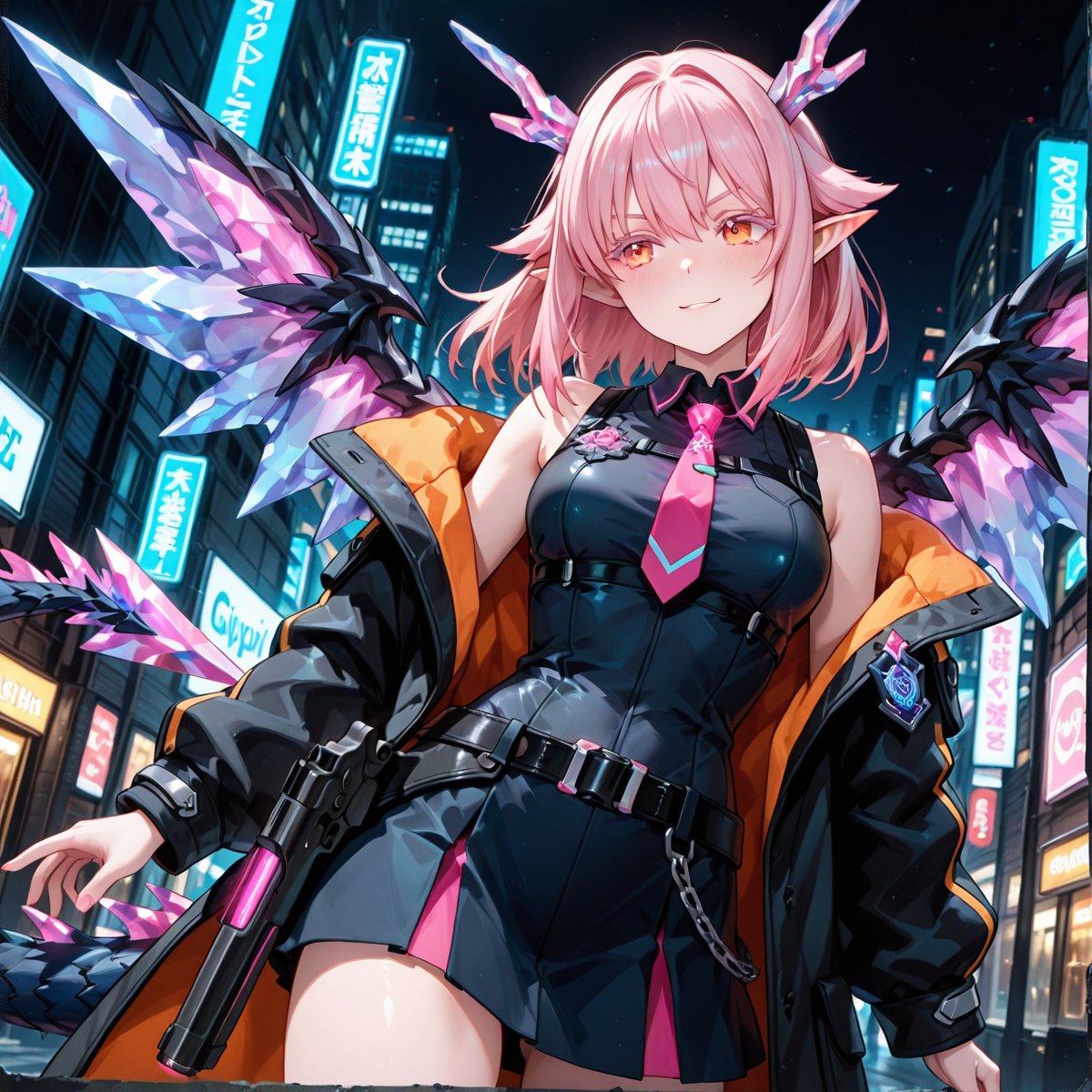 #CrystalDragonGirlAI #AIart 
#cyberpunk #cyberpunkart