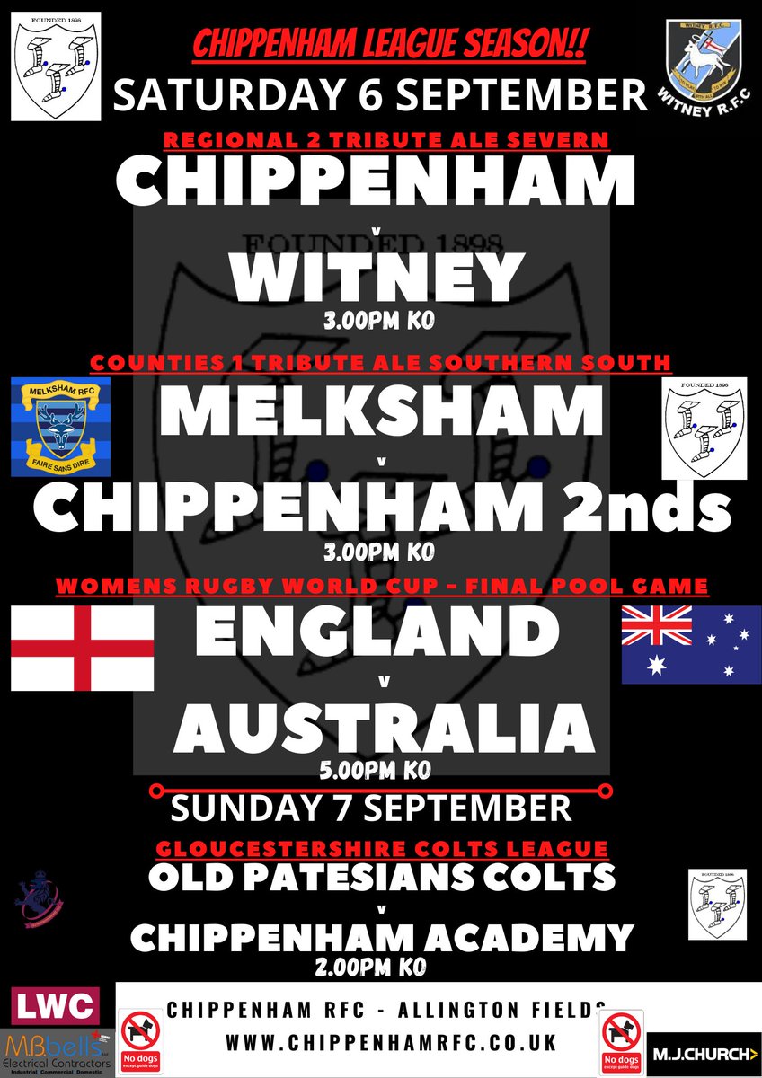 ChippenhamRFC's tweet image. Chippenham Rugby is Back!!!

We proudly announce the squads pulling on the Chippenham shirt and playing for THEIR Club 

#Respect #RugbyFamily #Chippenham